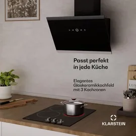 Klarstein Glaskeramikkochfeld 45 cm 3 Zonen