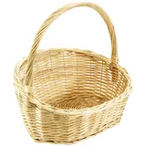 Geschenkkorb Präsentkorb Weidenkorb Henkel natur Weide Größe 3 49x40x14/44 cm