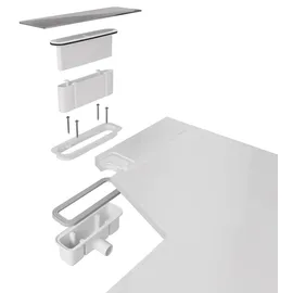 Polysan KAZUKO Duschwannenablauf, DN40, Edelstahl-Abdeckung - Silber