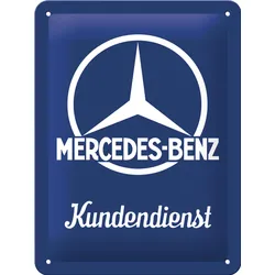Blechschild Mercedes Benz - Kundendienst