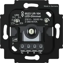 Busch-Dimmer-Einsatz 6523 UR-104, LED-Dimmer, 2W - 360W