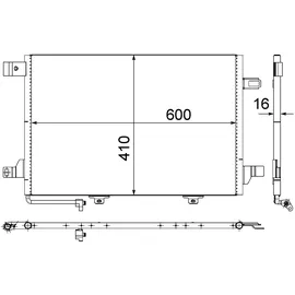 mahle AC 369 000S Kondensator, Klimaanlage für MERCEDES-BENZ A-CLASS (W169) u.a.