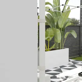 Outsunny Seitenwände für Pavillon 3x3/3x6 m 2 Stück 2,95 x 1,95 m Weiß