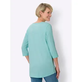 Classic Basics Longshirt CLASSIC BASICS "Doppelpack Shirts", Damen, Gr. 54, bunt (flieder, mint), 100% Baumwolle, unifarben, Rundhals, Shirts Longshirt