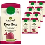 Alnatura Saft Rote Bete, BIO, 100% Fruchtgehalt, je 0,5 Liter, 8 Stück