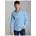 TRIGEMA Poloshirt TRIGEMA aus DELUXE-Single-Jersey Herren Gr XXL horizont Single Jersey 100 Baumwolle lang ohne Ausschnitt Shirts