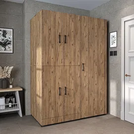 roomartstore.de Waschmaschinenschrank DORA 130 x 230 x 74 cm Beige