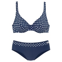 LASCANA Bügel-Bikini Damen marine-weiß Gr.36 Cup F