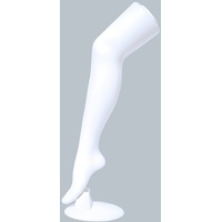 Kongs Schneiderpuppe Strumpfbein Bein Dekobein Schaufensterpuppe Schaufensterpuppebein, ideal für die Präsentation von Strümpfe und Socken weiß