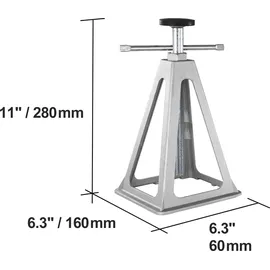 Vevor 4-TLG. Alu Stützbock Unterstellbock Wohnwagen Stapel-Wagenheber Rangierwagenheber 2,72 t Heber Ständer Autoheber 280–435 mm Wohnmobil Stützanhänger Wagenheber Wohnmobil-Stabilisierungsstützen