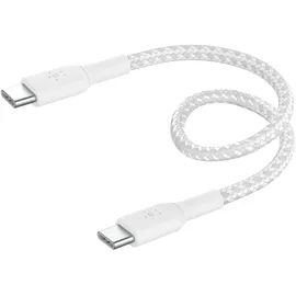 Belkin BOOST CHARGE geflocht.Kab USB-C/USB-C 15cm ws.CAB004BT0MWM