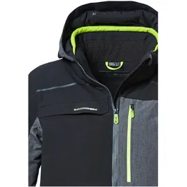 KILLTEC Herren Skijacke/Funktionsjacke mit abzippbarer Kapuze und Schneefang KSW 71 MN SKI JCKT, schwarz, S,