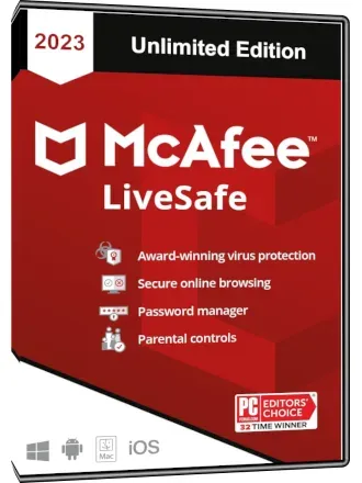 McAfee LiveSafe 2023 - Unlimited Edition
