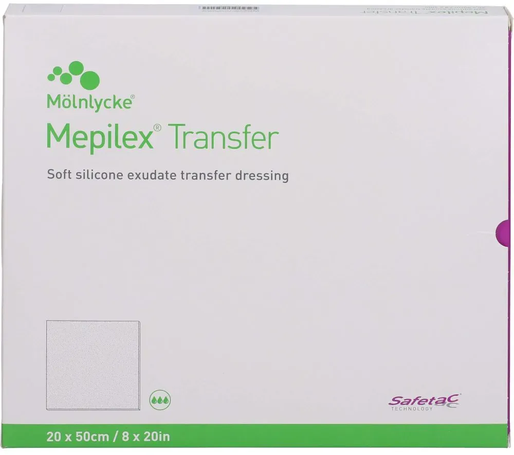 MEPILEX Transfer Schaumverband 20x50 cm steril 4 St