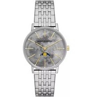 Armani Exchange Uhr - Moonphase Multifunction Stainless Steel Watch - Gr. unisize - in Silber - für Damen