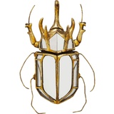 Kare Wandschmuck Beetle Mirror, Gold, Wandschmuck, Käfer, Glas verspiegelt, handgefertigt, 39x25x6 cm