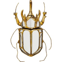 Kare Wandschmuck Beetle Mirror, Gold, Wandschmuck, Käfer, Glas verspiegelt, handgefertigt, 39x25x6 cm