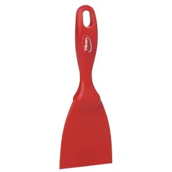 Vikan Spachtel, 75 mm, zur Entfernung angebrannter Verschmutzungen, Farbe: rot