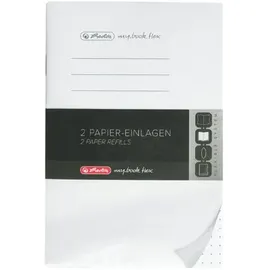 Herlitz Notizbuch Refill A6 Weiß/punktiert