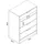 [en.casa] Varkaus 90 x 70 x 40 cm Eichenoptik / Braun