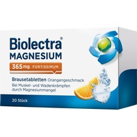 Biolectra Magnesium 365 mg fortissimum Orange Brausetabletten 20 St.