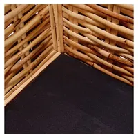 vidaXL 3-Sitzer-Sofa Natürliches Rattan