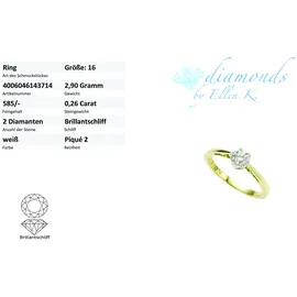 Diamonds by Ellen K. Gold 585 zweifarbig mit Diamant 0,25ct.