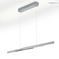 Knapstein LED Pendelleuchte LARA-134, Up/Down, ausziehbar 72-134cm, 60W 2700K, mit Gestensteuerung, Mattnickel GKS-51.485.05