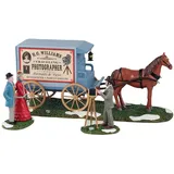 Lemax - Traveling Photographer Wagon, Set of 3