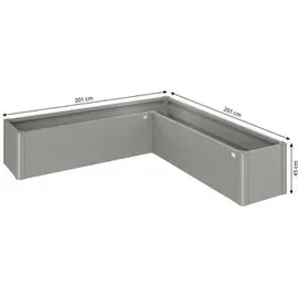 Biohort Belvedere Mini L200 201 x 201 x 45 cm quarzgrau-metallic