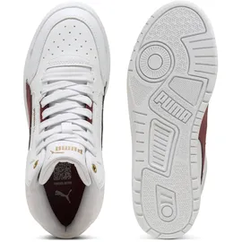 Puma Shuffle Downtown Mid Jr Sneaker Weißes Team-Regal, Rot, gold 38.5 EU