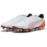Puma King Pro FG/AG Herren Puma White/Puma Silver/Glowing Red 39
