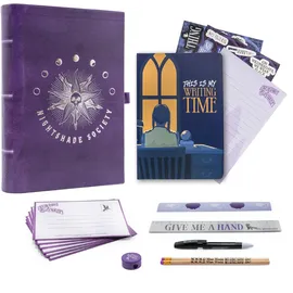 ThumbsUp! BlueSky Schreibset Wednesday - Geschenkebox "Nightshade Book"