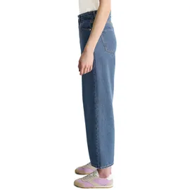 Marc O'Polo Weite Jeans MARC O'POLO DENIM "aus Lyocell-Mix ohne Stretch", Damen, Gr. 29, Länge 34, blau (medium blau), Obermaterial: 80% Lyocell, 20% Baumwolle, unifarben, knöchelfrei, Jeans
