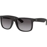 Ray-Ban Justin RB4165 601/8G 54 rubber black / grey gradient