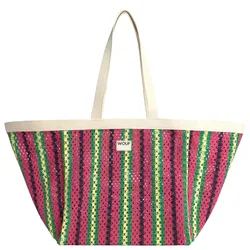 WOUF Shopper Crochet Large Tote Bag tramontane