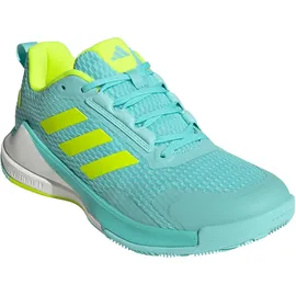 adidas Novaflight 2 Hallenschuhe Damen JR9569 - flash aqua/lucid lemon/cloud white 38 2/3