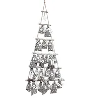 Frau Wundervoll Frau WUNDERVoll® DIY Adventskalender Weihnachtsbaum grau weiße