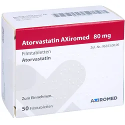 ATORVASTATIN AXiromed 80 mg Filmtabletten 50 St