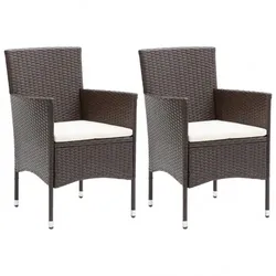 vidaXL 3-tlg. Garten-Essgruppe Braun : Farbe - Braun