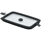 Rösle Vakuumdeckel FLEXX 2GO eckig schwarz/transparent 26 x 16,2 cm 1,5 l