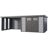 Telluria Metallgerätehaus Classico 3,03 x 2,18 m Lichtgrau