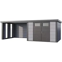 Telluria Metallgerätehaus Classico 3,03 x 2,18 m Lichtgrau