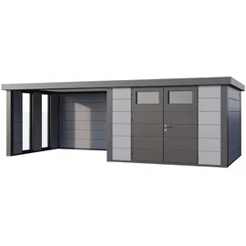 Telluria Metallgerätehaus Classico 3,03 x 2,18 m Lichtgrau