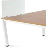 Rocada Trennwand 40x70cm Glas (Doppeltische Melaminplatte).