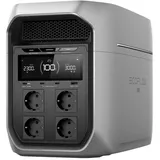 EF ECOFLOW DELTA 3 Max Plus tragbare Powerstation, 2 048 Wh LiFePO4-Batterie, erweiterbar auf 10 kWh, 3 000 W AC-Ausgang, 0–80 % Ladung in 47 Min