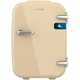 Cecotec Bolero MiniCooling 4L Habana Retro-Mini-Kühlschrank Cream (4 l, 280 mm hoch, Beige)
