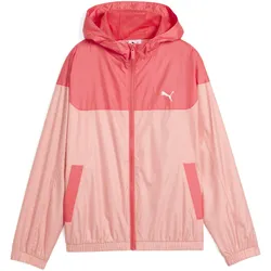 Windbreaker PUMA "Windjacke mit Meshfutter Jugendliche", Kinder, Gr. 152, pink (pink fruit), Obermaterial: 100% Polyester; Futter: 100% Polyester, Langarm, Jacken