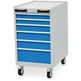 Bedrunka + Hirth Schubladenschrank »«, BxHxT: 55,5 x 99 x 73,6 cm, grau/blau - grau | blau