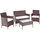 MCW MCW-D82 Set 4-tlg. braun meliert/creme